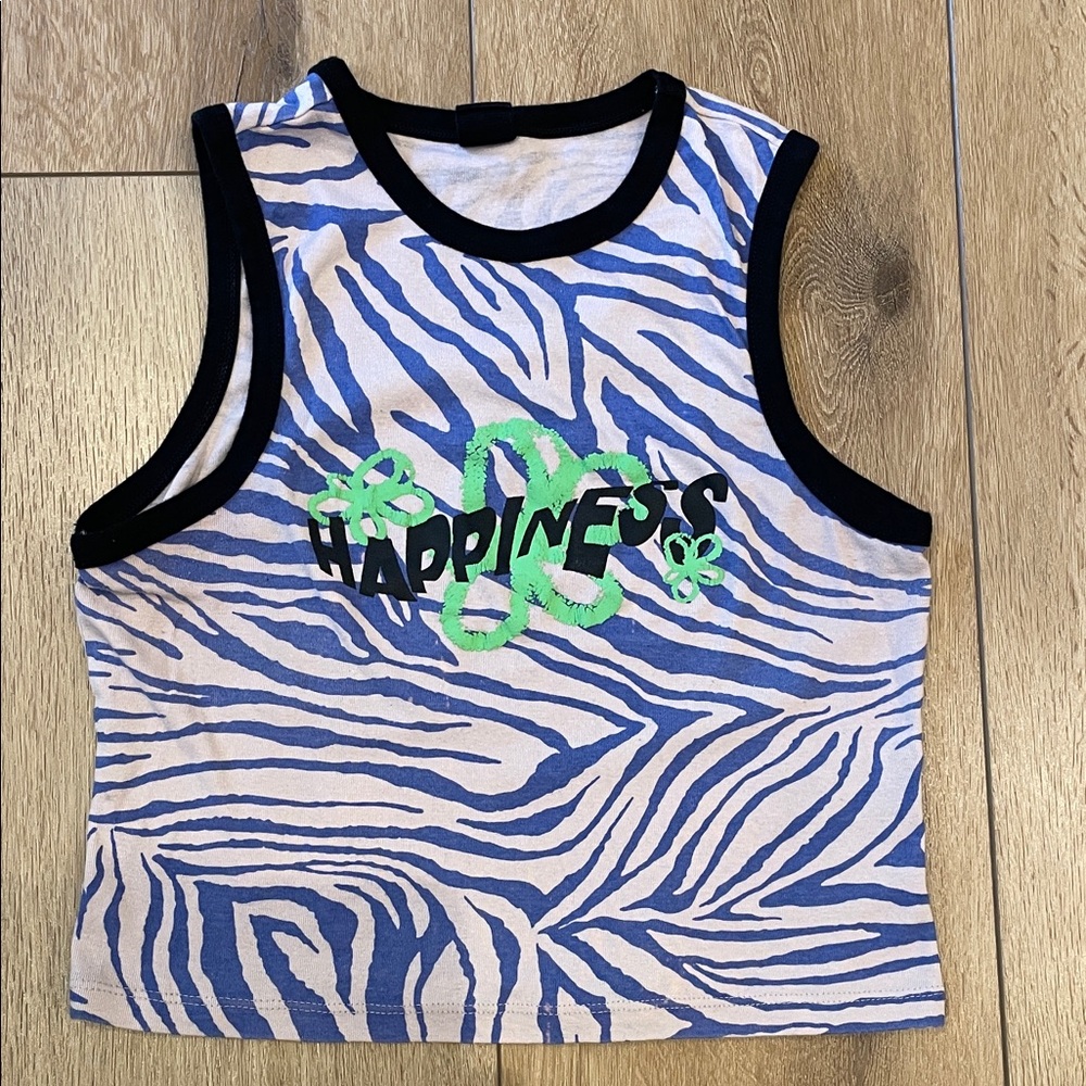 $7 Tees! Urban Outfitters Zebra Print Tank Top